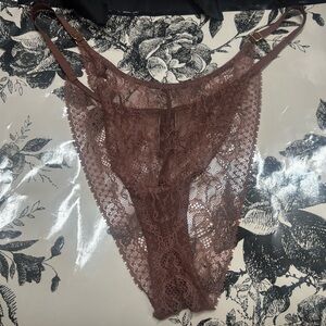 NWOT Victoria’s Secret Lace Brazilian Panty SIZE XL